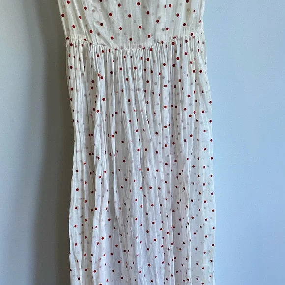 Eveliina Vintage 1950s Polka Dot sheer dress XS - Picture 9 of 11